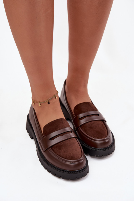 moteriški mokasinai iš eko odos CzekoladoĮe Cailen