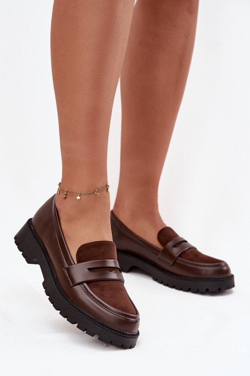 moteriški mokasinai iš eko odos CzekoladoĮe Cailen