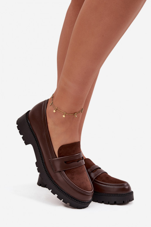 moteriški mokasinai iš eko odos CzekoladoĮe Cailen