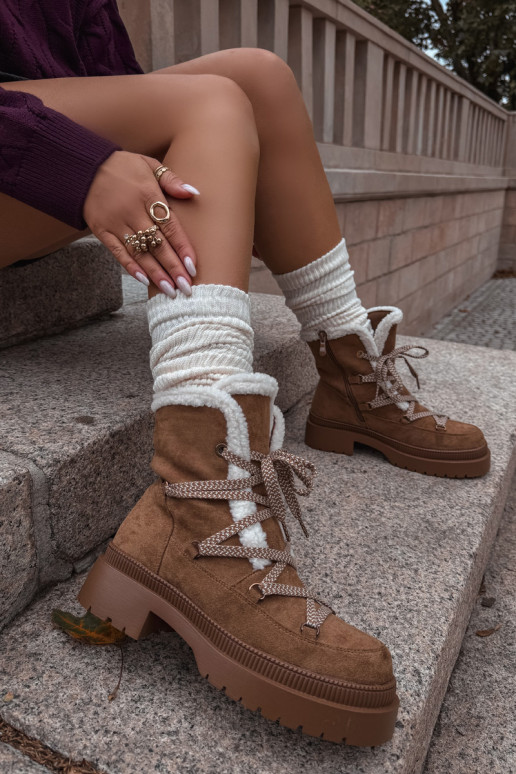 sniego batai Moteriškas su pašiltinimu rudos spalvos Irmara