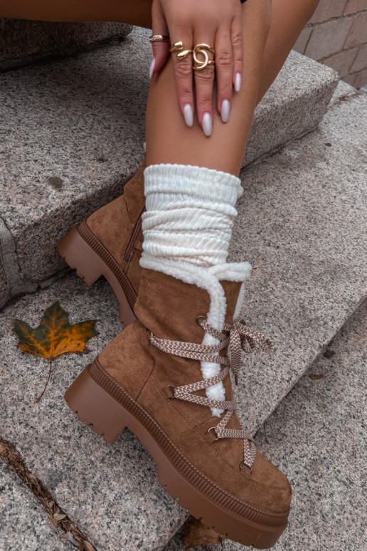 sniego batai Moteriškas su pašiltinimu rudos spalvos Irmara