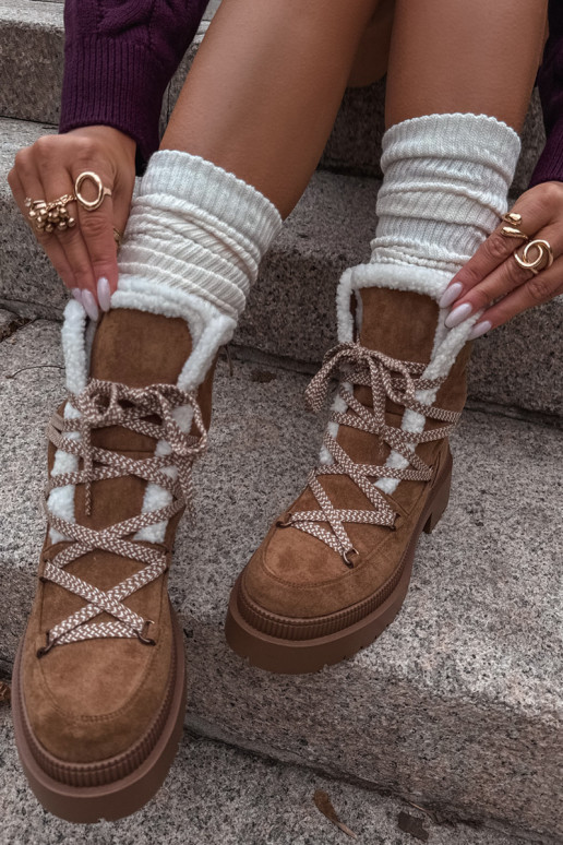 sniego batai Moteriškas su pašiltinimu rudos spalvos Irmara