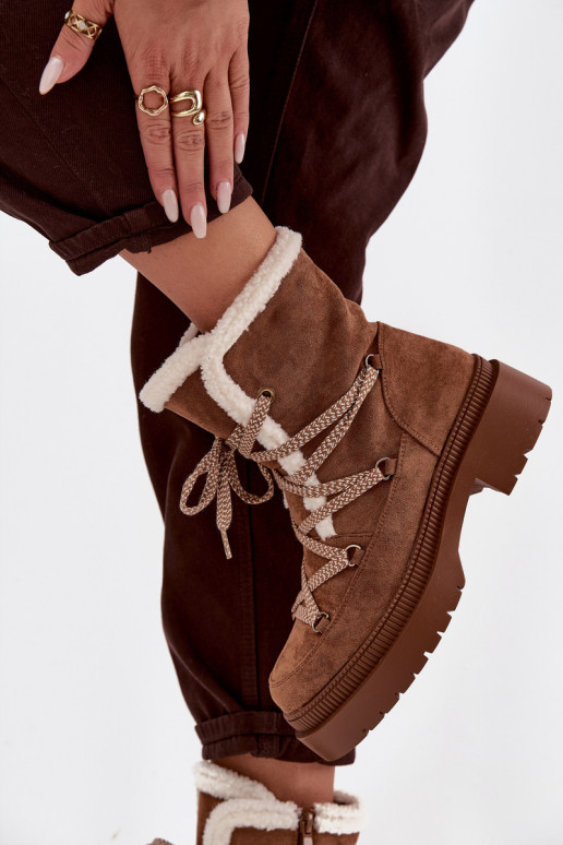 sniego batai Moteriškas su pašiltinimu rudos spalvos Irmara