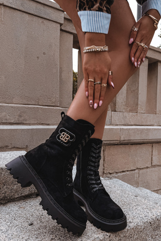 Aulinukai INokrery Moteriškas Su puošniais Elementas pašiltinti juodos spalvos Kalindra