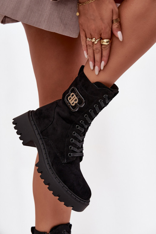 Aulinukai INokrery Moteriškas Su puošniais Elementas pašiltinti juodos spalvos Kalindra