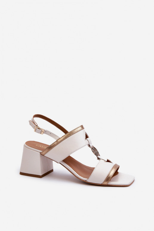 Elegantiško stiliaus basutės  Laura Messi 2768 baltos spalvos   Elegantiško stiliaus basutės  Laura Messi 2768 baltos spalvos