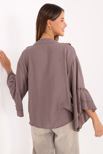 Marškiniai tamsiai smėlio...