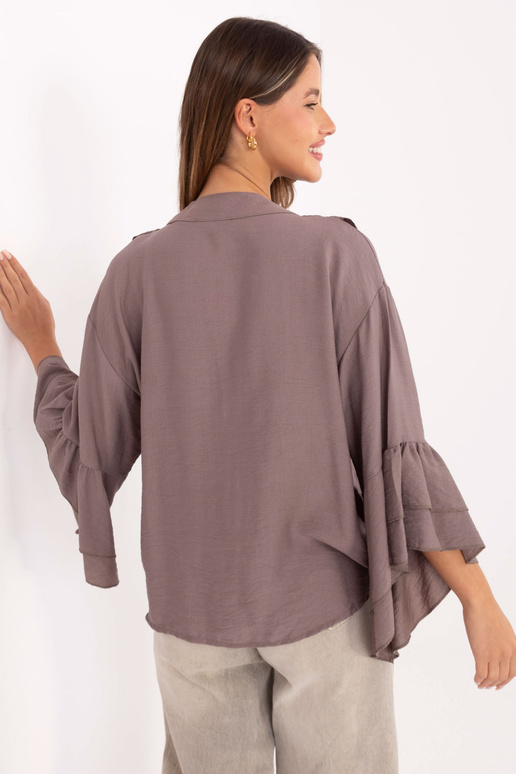 Marškiniai tamsiai smėlio spalvos