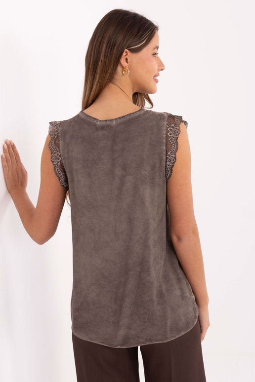 Tamsiai smėlio spalvos palaidinė