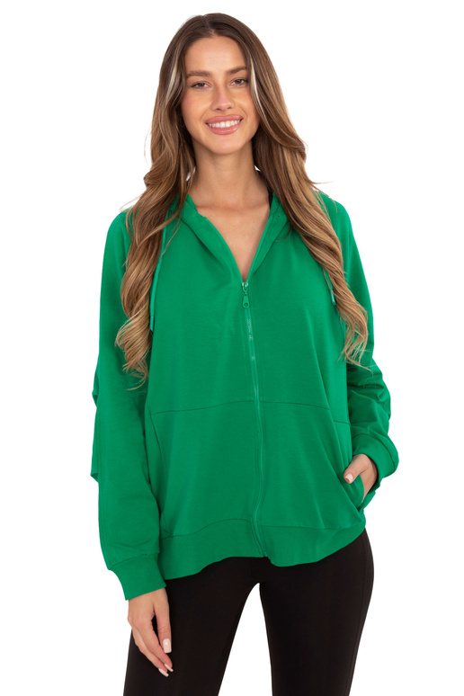 Žalia laisvalaikio bliuzoninė palaidinė