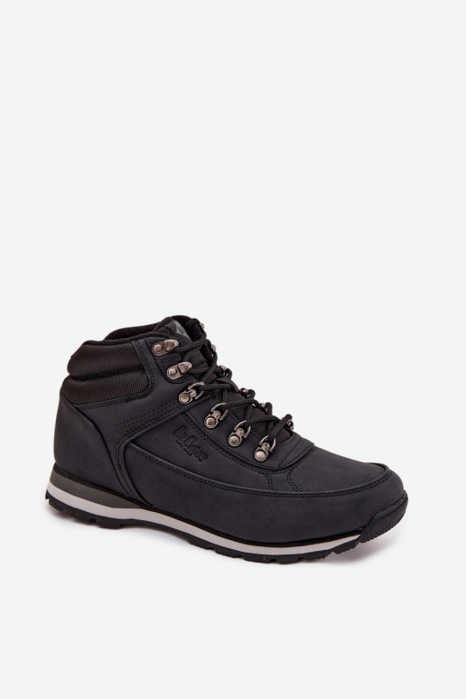 Vyriški pašiltinti žygio batai Lee Cooper LCJ-25-03-3844M juodos spalvos