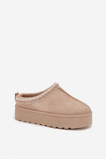 sniego batai Vaikiški  Z Haftem su platforma smėlio spalvos Jolisse