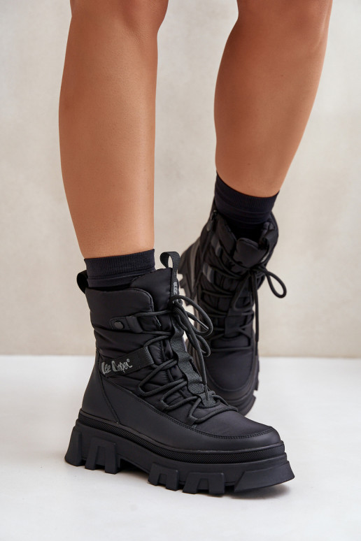 sniego batai   Lee Cooper LCJ-24-47-3144 Juodos spalvos sniego batai   Lee Cooper LCJ-24-47-3144 Juodos spalvos