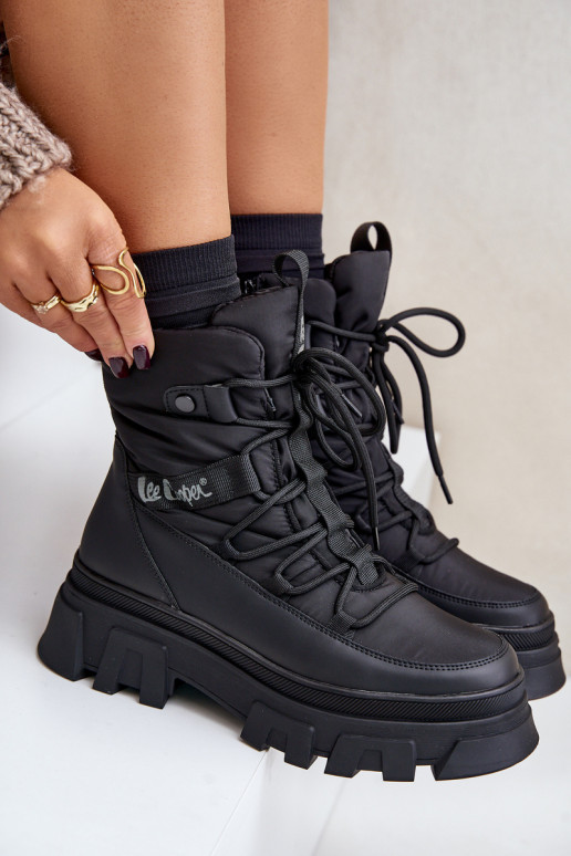 sniego batai   Lee Cooper LCJ-24-47-3144 Juodos spalvos sniego batai   Lee Cooper LCJ-24-47-3144 Juodos spalvos