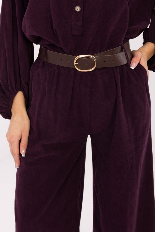 Kelnės IT tamsiai violetinės