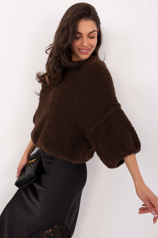 Megztinis IT tamsiai rudas