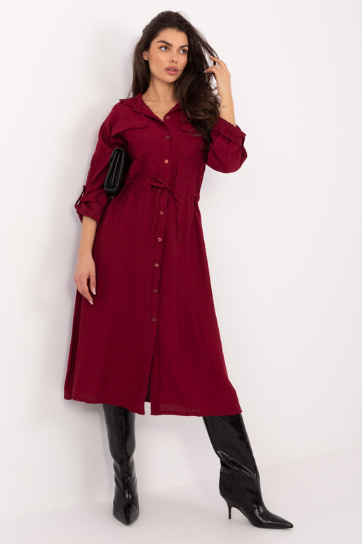Suknelė bordo spalvos