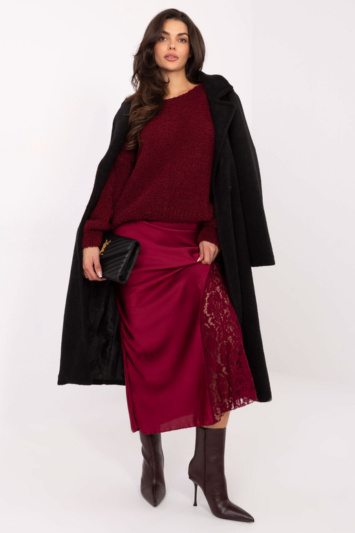 Sijonas tamsiai raudonas