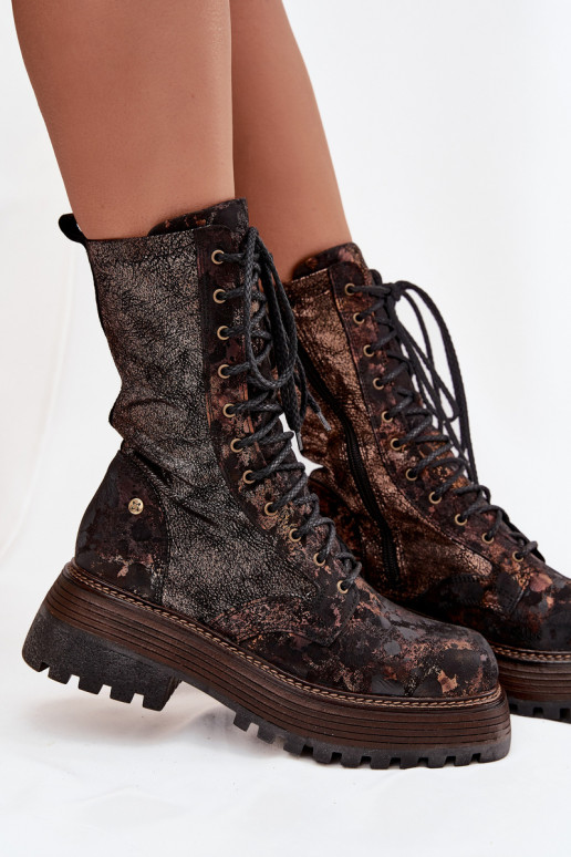 Moteriški aulinukai  auliniai batai  06203-32 rudos-aukso spalvos Moteriški aulinukai  auliniai batai  06203-32 rudos-aukso spalvos