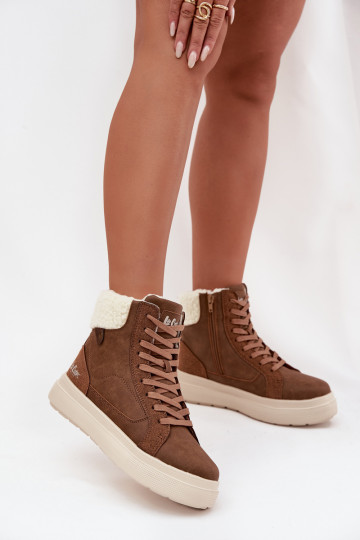 žieminiai batai  su pašiltinimu Lee Cooper LCJ-25-01-3735 rudos spalvos