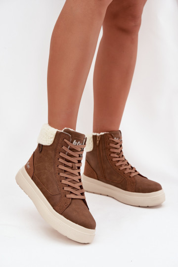 žieminiai batai  su pašiltinimu Lee Cooper LCJ-25-01-3735 rudos spalvos 2