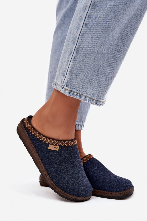 Šlepetės  Z Haftem Inblu NL000009 tamsiai mėlynos spalvos Šlepetės  Z Haftem Inblu NL000009 tamsiai mėlynos spalvos