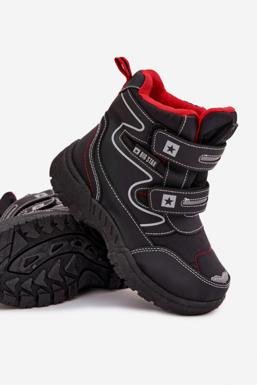 Pašiltinti vaikiški sniego batai "Big Star" OO374049 juodos spalvos