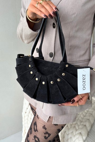 Rankinė Z Naturalnego Zamszu juoda Marivane