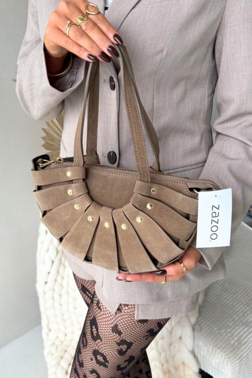 Rankinė Z Naturalnego Zamszu dramblio kaulo spalvos Marivane