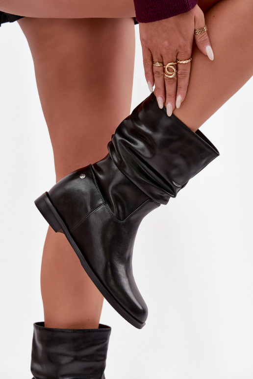 Aulinukai   pašiltinti  K7211-01 Juodos spalvos