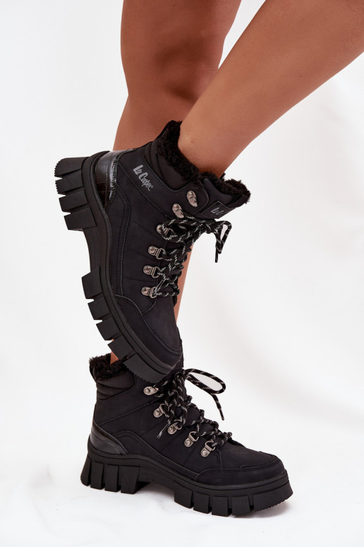 pašiltinti batai  Lee Cooper LCJ-25-31-3911 Juodos spalvos pašiltinti batai  Lee Cooper LCJ-25-31-3911 Juodos spalvos