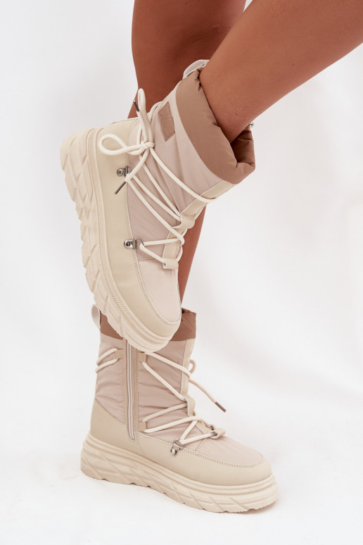 sniego batai   Lee Cooper LCJ-25-44-3931 smėlio spalvos sniego batai   Lee Cooper LCJ-25-44-3931 smėlio spalvos