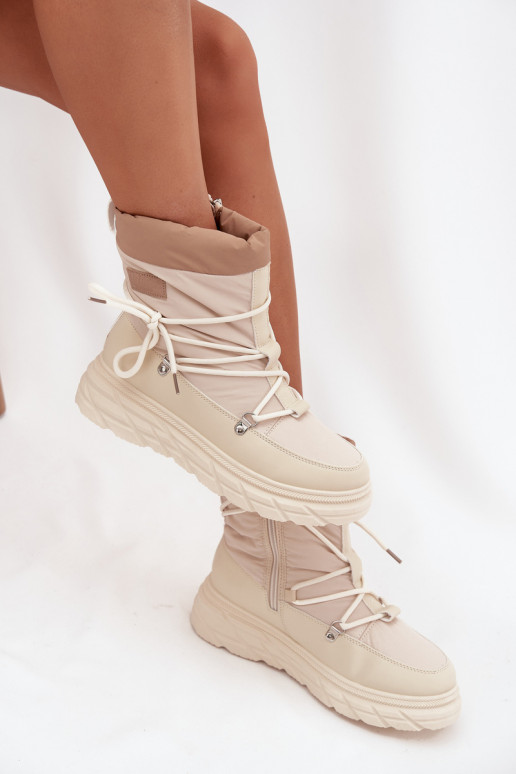 sniego batai   Lee Cooper LCJ-25-44-3931 smėlio spalvos sniego batai   Lee Cooper LCJ-25-44-3931 smėlio spalvos