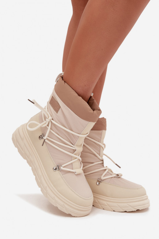 sniego batai   Lee Cooper LCJ-25-44-3931 smėlio spalvos sniego batai   Lee Cooper LCJ-25-44-3931 smėlio spalvos