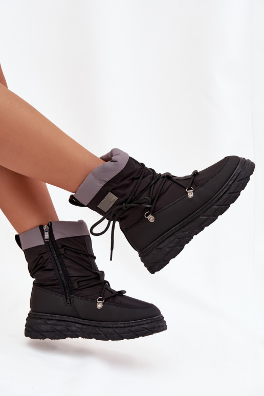 sniego batai   Lee Cooper LCJ-25-44-3930 Juodos spalvos sniego batai   Lee Cooper LCJ-25-44-3930 Juodos spalvos