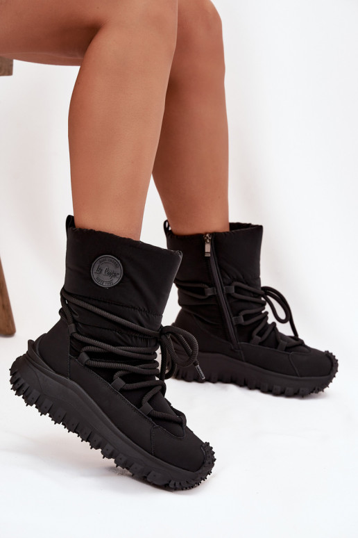 sniego batai su platforma Lee Cooper LCJ-25-12-3660 Juodos spalvos   sniego batai su platforma Lee Cooper LCJ-25-12-3660 Juodos spalvos