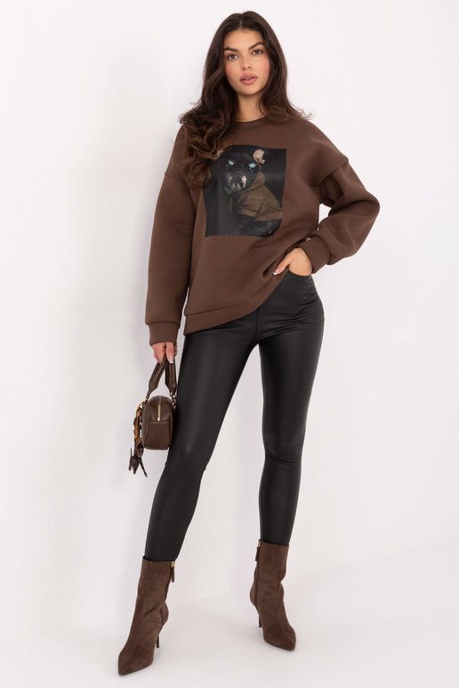 Džemperis MI rudos spalvos