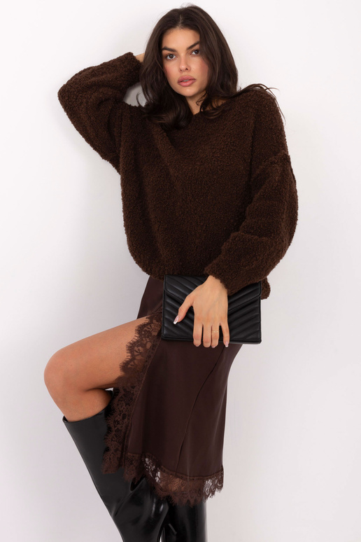 Megztinis IT tamsiai rudas