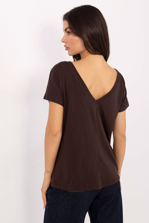 Marškinėliai tamsiai rudi