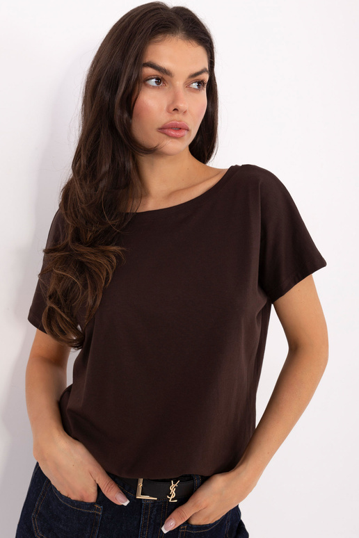 Marškinėliai tamsiai rudi