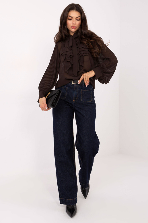 Marškiniai tamsiai rudi