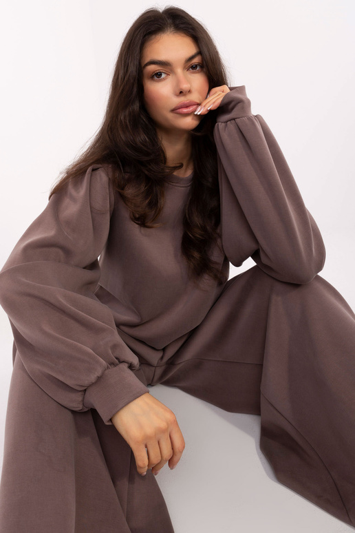 Tamsiai smėlio spalvos bluzonas