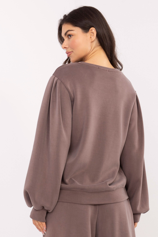 Tamsiai smėlio spalvos bluzonas