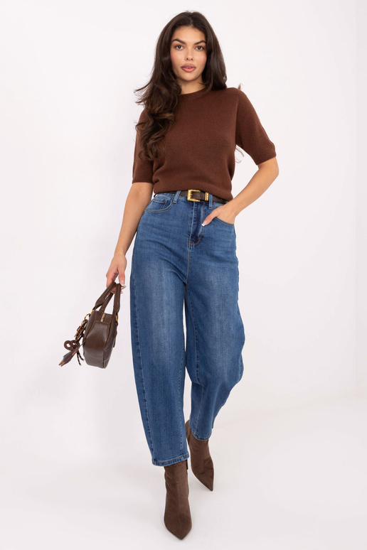 Džinsinės kelnės tamsiai mėlynos spalvos