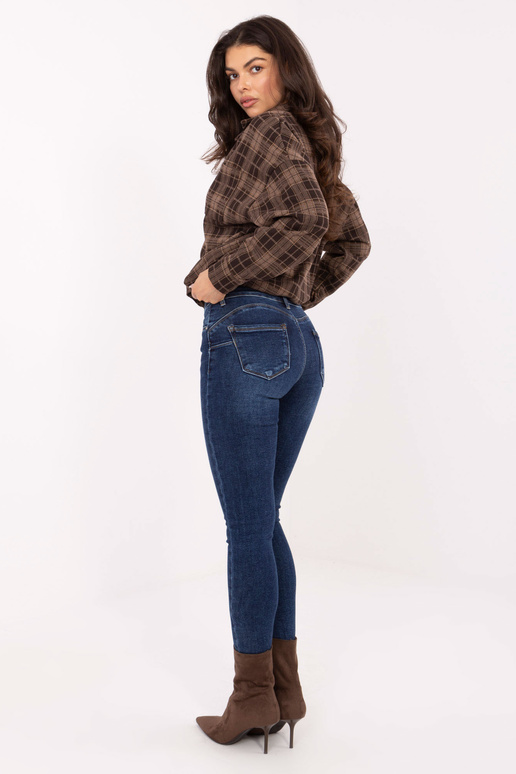 Džinsinės kelnės tamsiai mėlynos spalvos