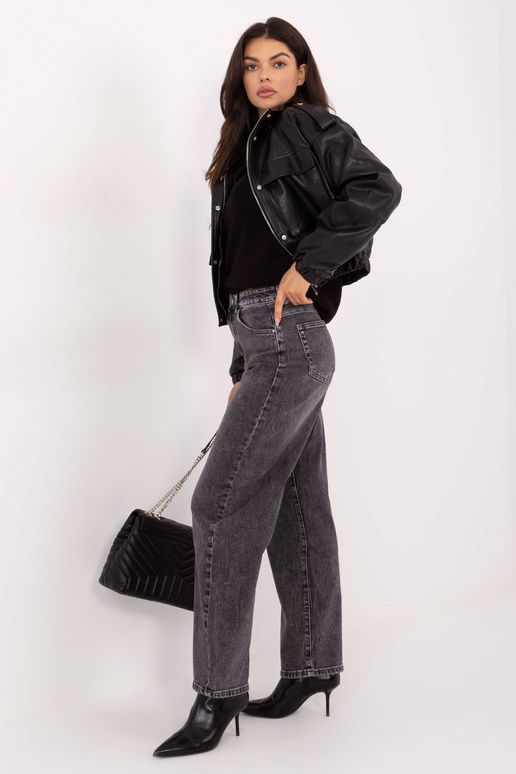 Džinsinės kelnės tamsiai pilkos spalvos