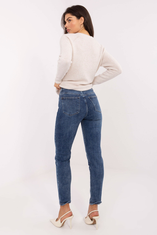 Džinsinės kelnės tamsiai mėlynos spalvos