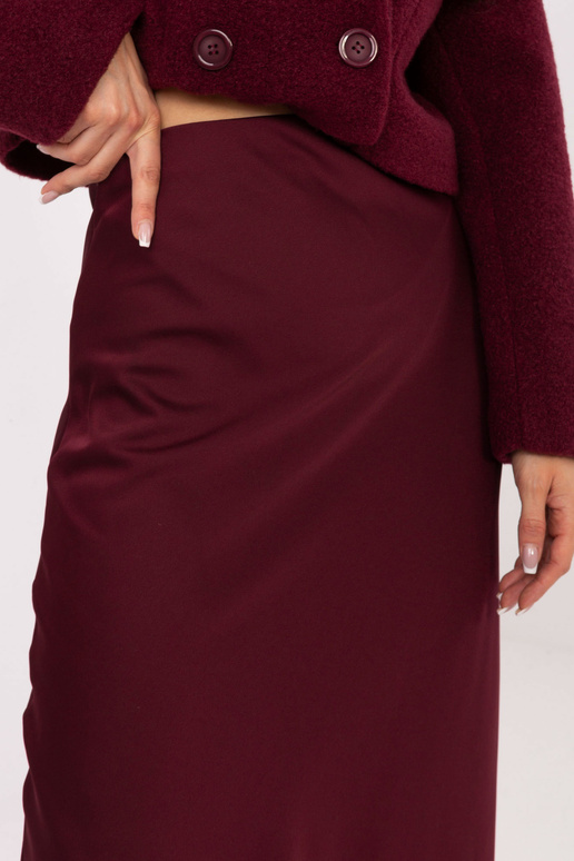 Sijonas raudonai bordo spalvos