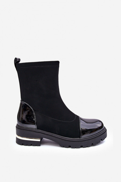    Aulinukai su plačiais kulniukais Juodos spalvos Shendete