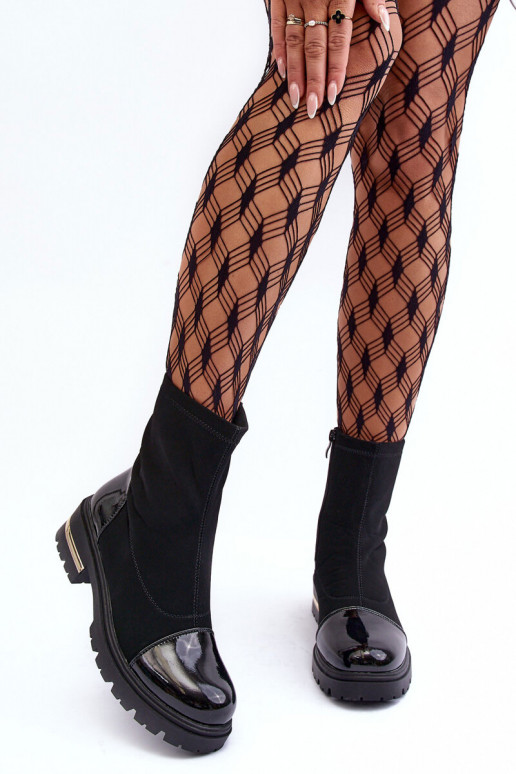    Aulinukai su plačiais kulniukais Juodos spalvos Shendete